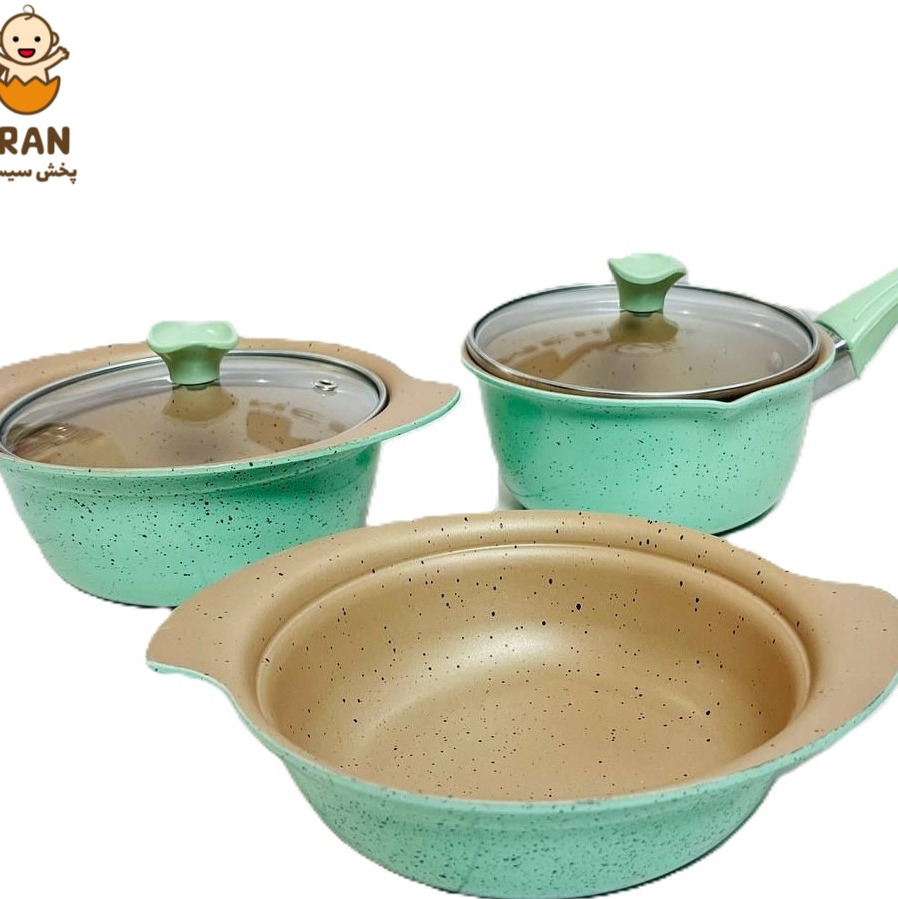 سرویس قابلمه کودک چدن گرانیتی سایز 14 چیکو