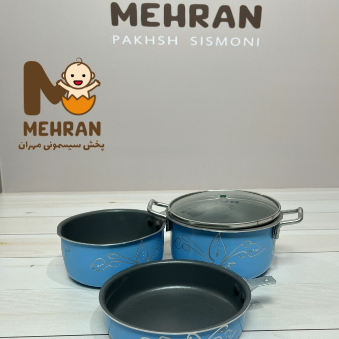 سرویس قابلمه کودک تفلون چیکو 4پارچه