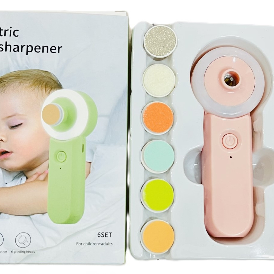 سوهان برقی چراغ دار ناخن کودکElectric Nail Sharpener خارجی
