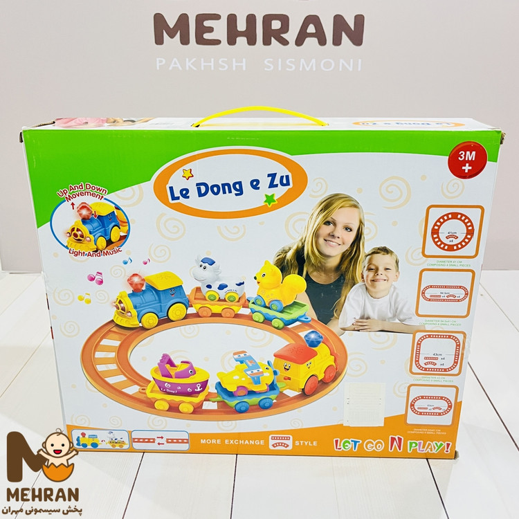 قطار حیوانات رنگ