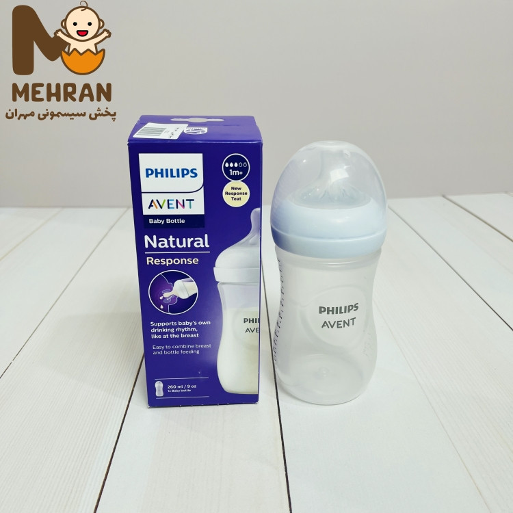 شیشه شیر فیلیپس اونت نچرال 3قطره 260 میلی لیتر