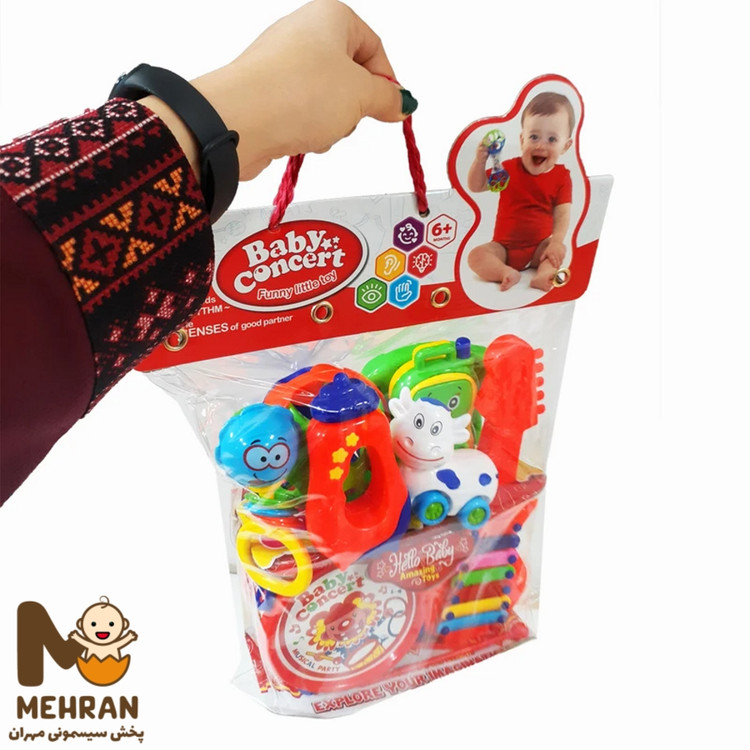 ست جغجغه طبل و گیتار بزرگ